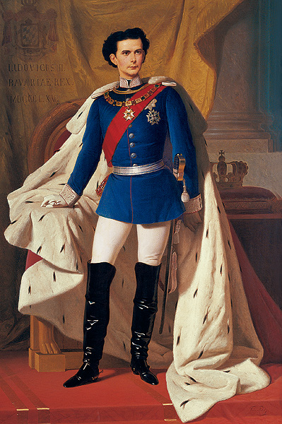 Luis II, ataviado como militar. / BAYERISCHE SCHLÖSSER