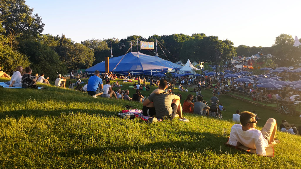 tollwood, olympiapark, verano